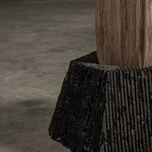 Mila Round in (70x70x76) - detail base